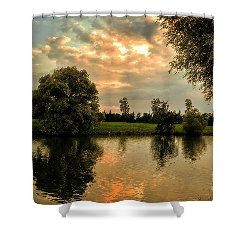 Michelle Meenawong Shower Curtain featuring the photograph Quiet Evening #1 by Michelle Meenawong