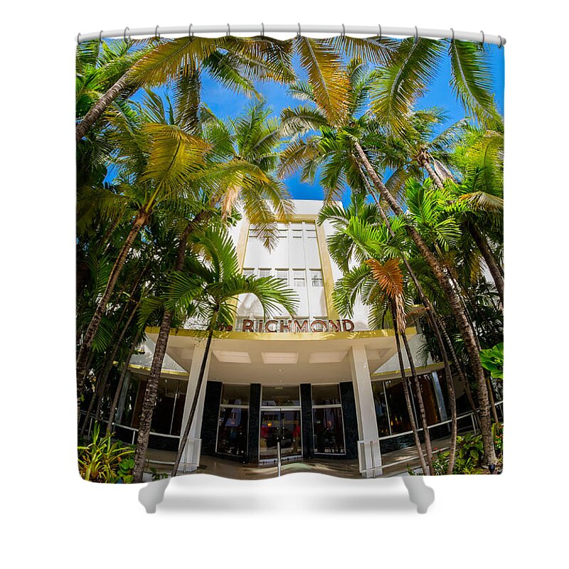 Architecture Shower Curtain featuring the photograph Richmond Hotel #1 by Raul Rodriguez