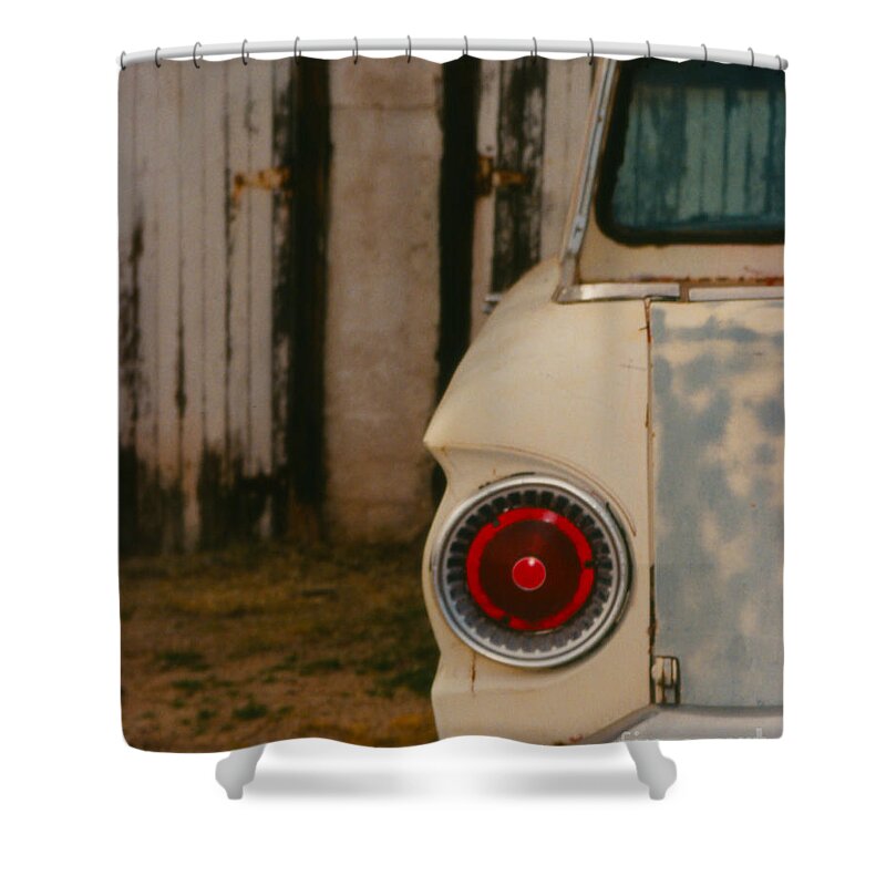 Car Shower Curtain featuring the photograph Rusty Car #2 by Heather Kirk