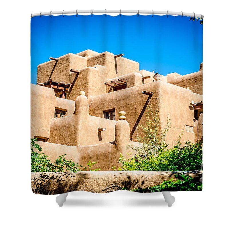 Bob And Nancy Kendrick Shower Curtain featuring the photograph Santa Fe Architecture #1 by Bob and Nancy Kendrick