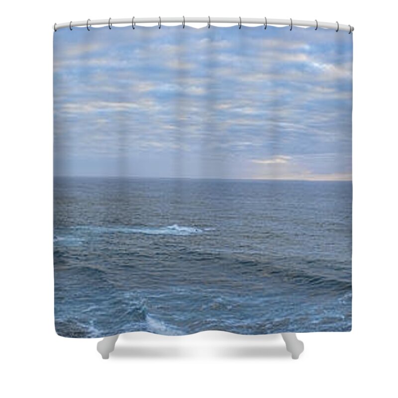 Sunset Shower Curtain featuring the photograph Seascape #1 by Hugh Smith