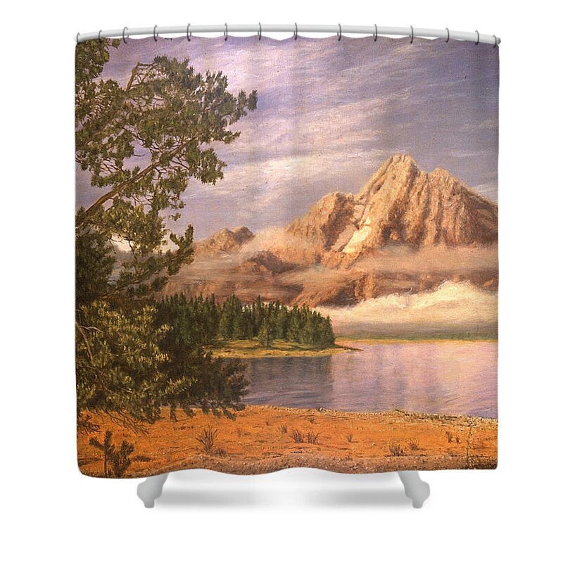 Serenity Shower Curtain featuring the painting Serenity #2 by George Tuffy