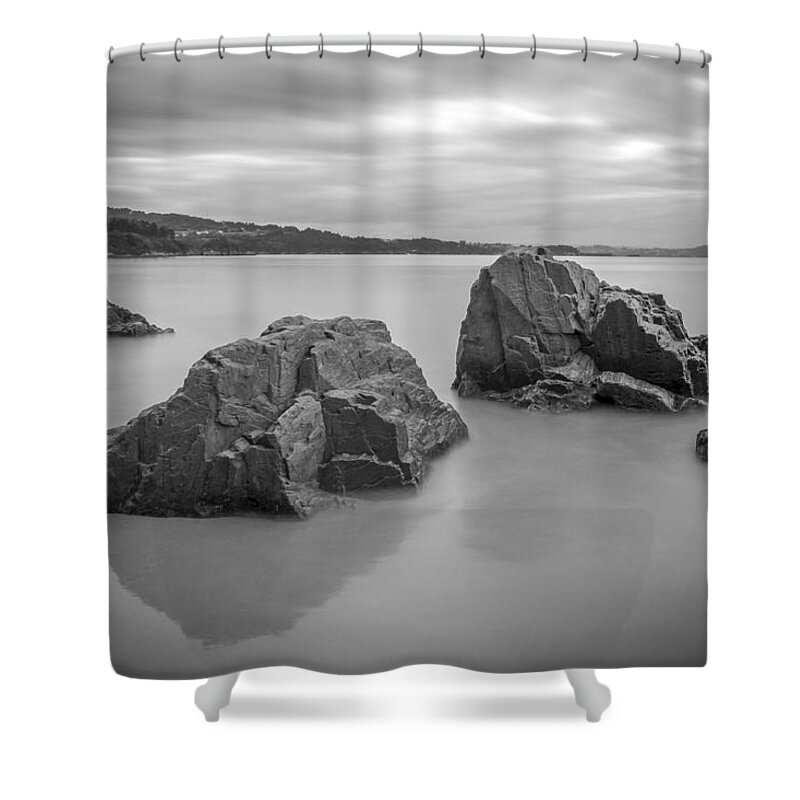 Ares Shower Curtain featuring the photograph Seselle Beach Galicia Spain #1 by Pablo Avanzini