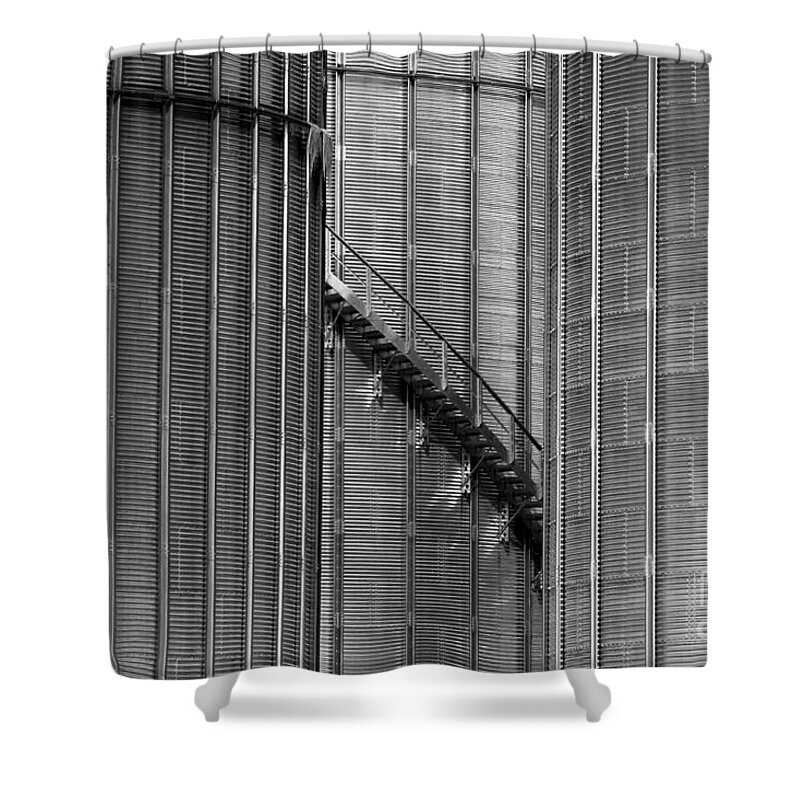 Wisconsin Shower Curtain featuring the photograph Silos #2 by Steven Ralser