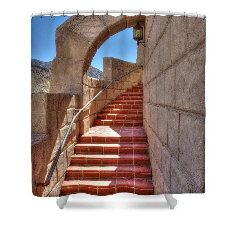 Architecture Shower Curtain featuring the photograph Spanish Steps #1 by David Andersen