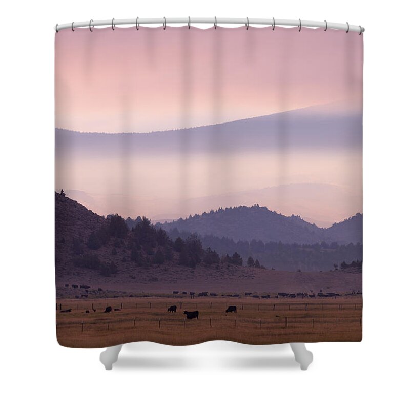Sunset Shower Curtain featuring the photograph Sunset #1 by Alexander Fedin