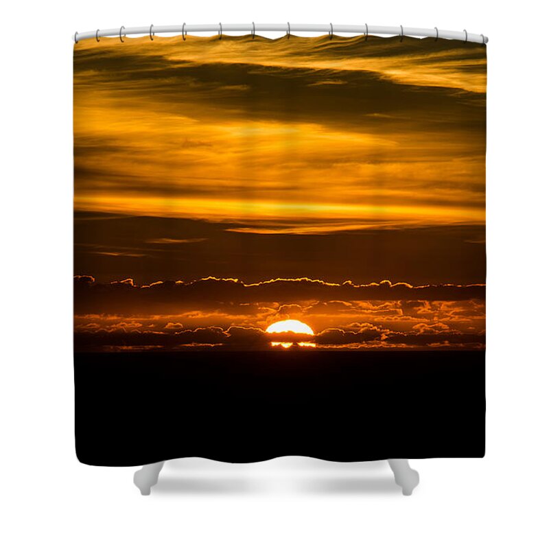 Art Shower Curtain featuring the photograph Sunset Clouds #1 by Joseph Amaral