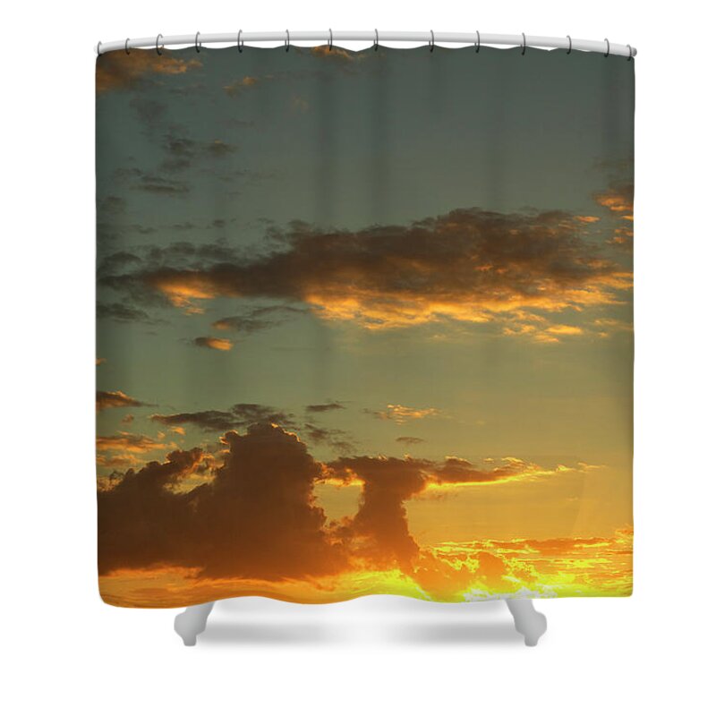 Scenics Shower Curtain featuring the photograph Sunset In The Indian Ocean #1 by Owen Franken