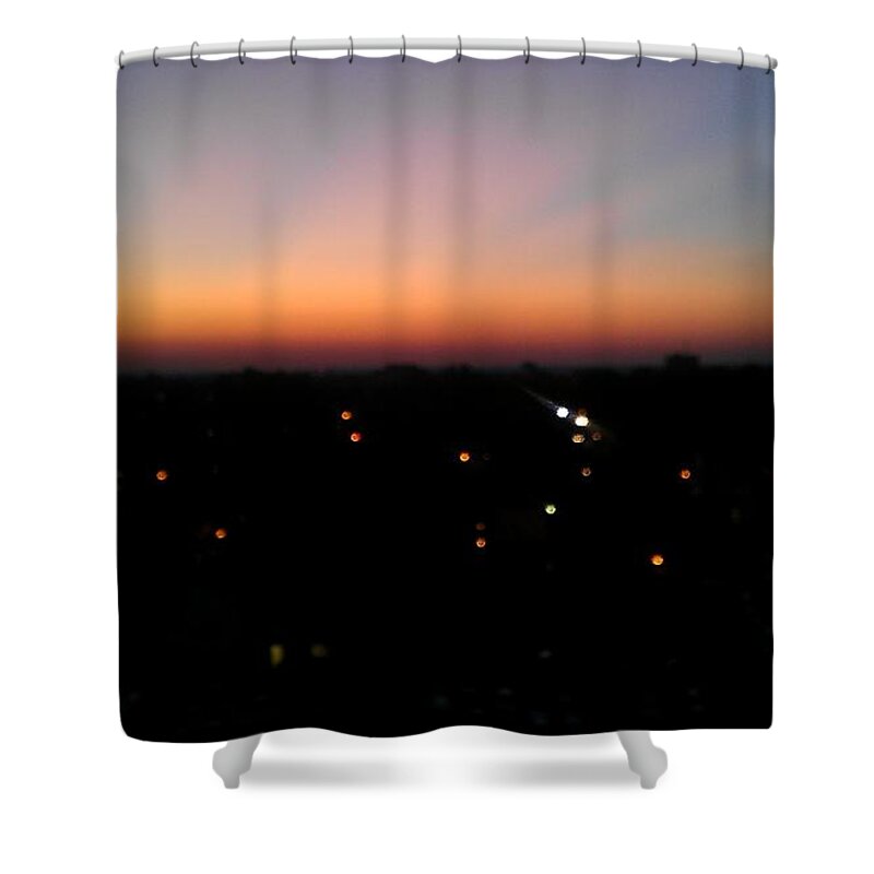 Sunset Shower Curtain featuring the photograph Sunset Silhouette by Kenny Glover