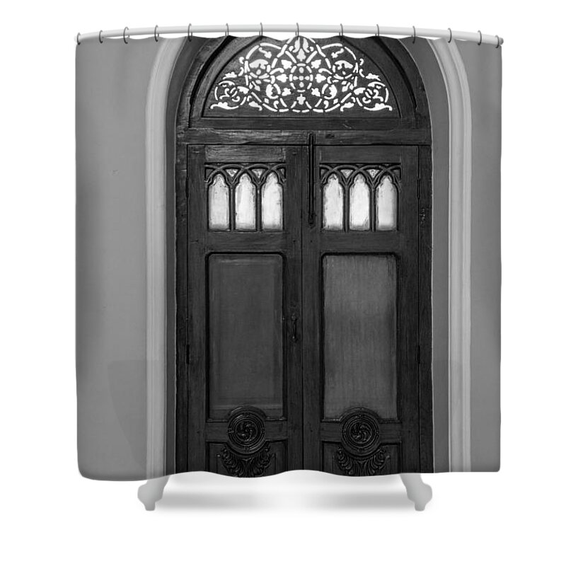 Door Shower Curtain featuring the photograph The Closed Door #1 by Kiran Joshi