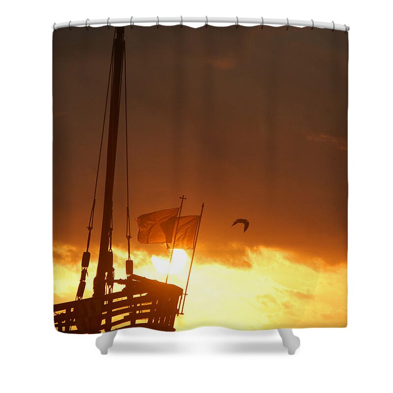 Ship Shower Curtain featuring the photograph The Nina by Leticia Latocki