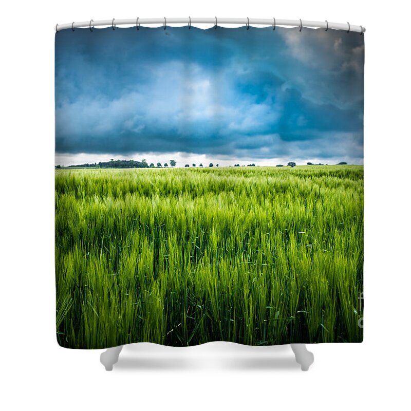 Agricutlure Shower Curtain featuring the photograph The Storm Is Coming #1 by Hannes Cmarits