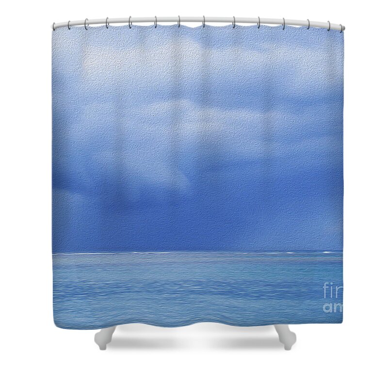 Ocean Shower Curtain featuring the photograph Tropical Storm by Roselynne Broussard