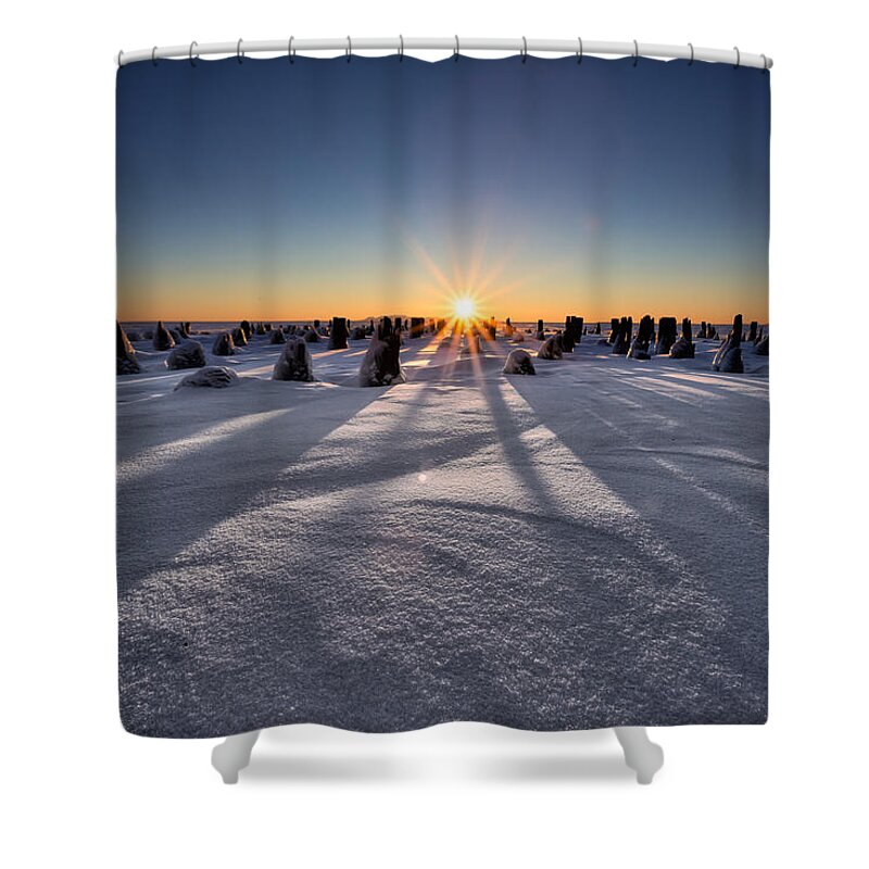 Bitter Shower Curtain featuring the photograph Waking Of The Giant #1 by Jakub Sisak