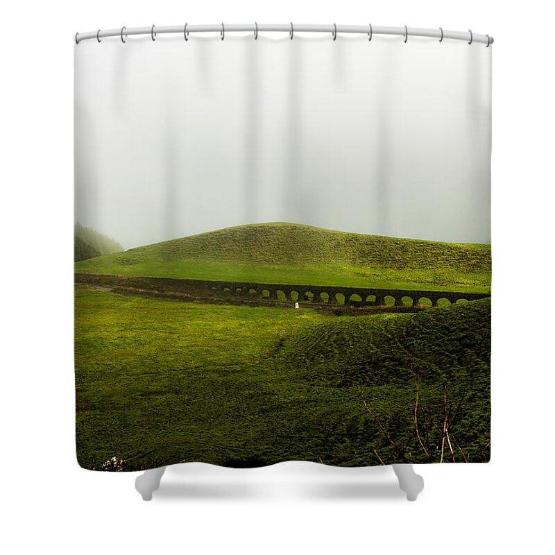 Art Shower Curtain featuring the photograph When the Romans came #1 by Joseph Amaral