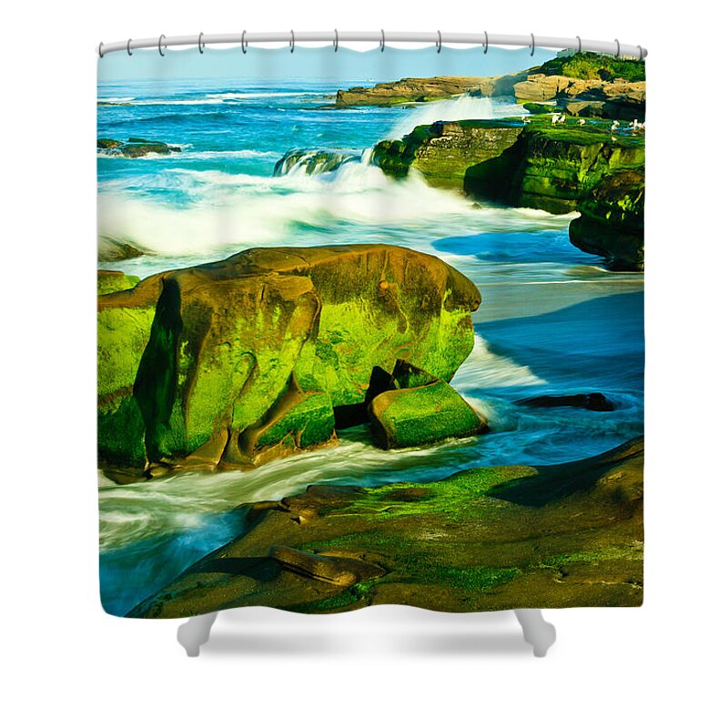 Seascape Shower Curtain featuring the photograph Windansea Beach #2 by Ben Graham