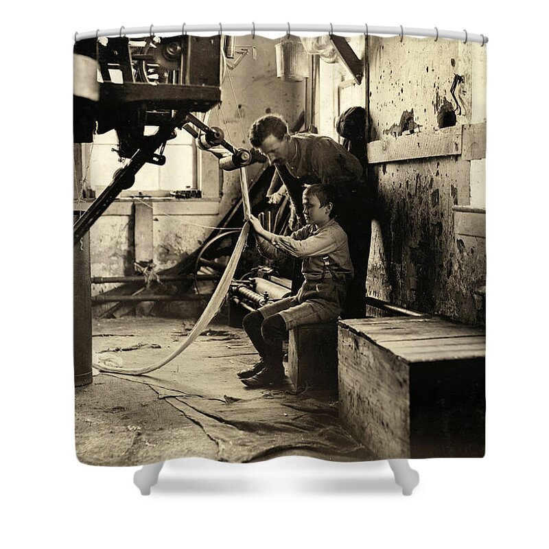 1908 Shower Curtain featuring the photograph Hine Child Labor, 1908 #10 by Granger