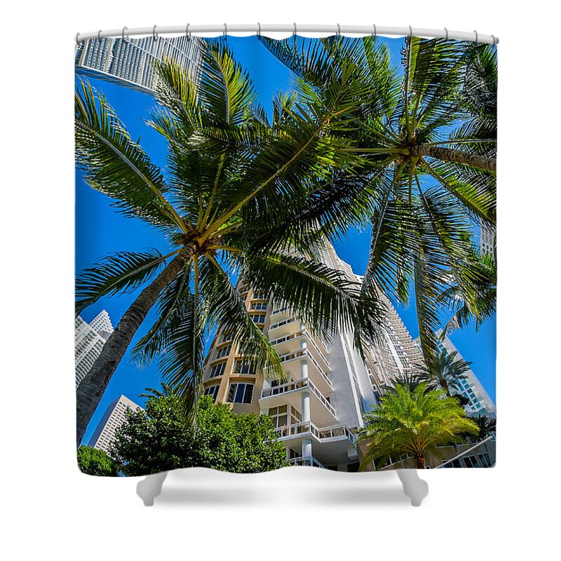 Architecture Shower Curtain featuring the photograph Downtown Miami by Raul Rodriguez