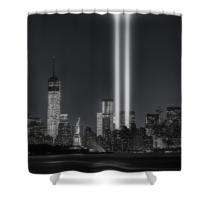 9/11 Shower Curtain featuring the photograph 12 Years Later by Eduard Moldoveanu