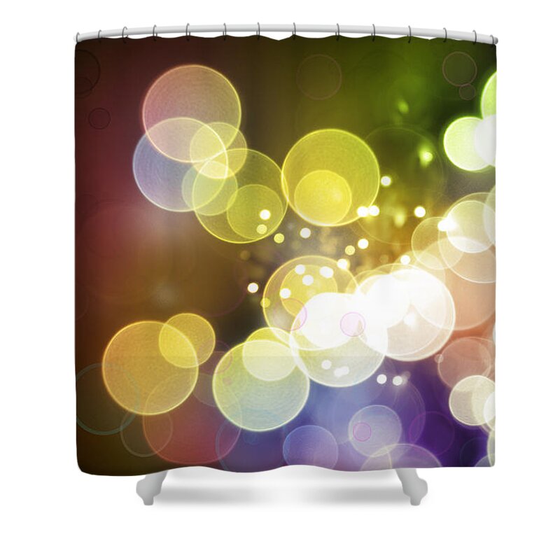 Circles Shower Curtain featuring the photograph Abstract background #132 by Les Cunliffe