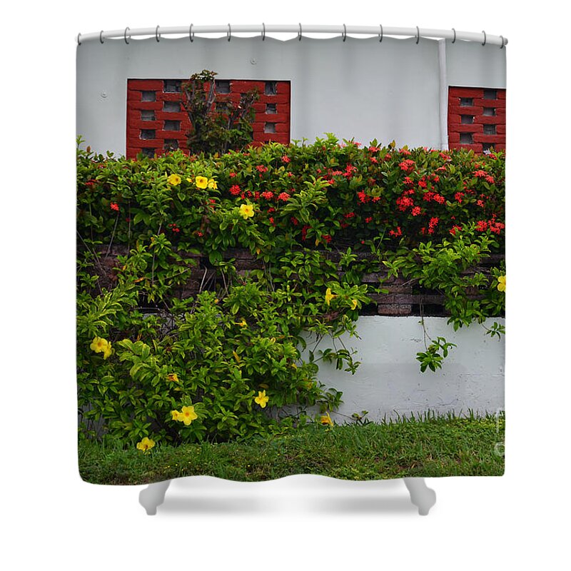 Flora Shower Curtain featuring the photograph 15- Garden Walk by Joseph Keane