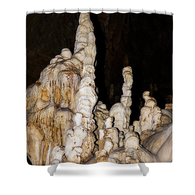 Nature Shower Curtain featuring the photograph Natural Bridge Caverns, San Antonio, Tx #18 by Millard H. Sharp