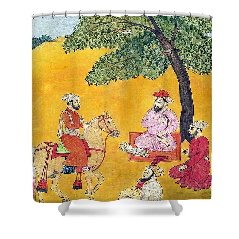 Sikh Shower Curtain featuring the photograph 18th Century Picnic by Munir Alawi
