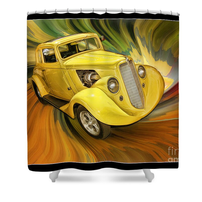 1936 Willys Shower Curtain featuring the photograph 1936 Willys by Blake Richards