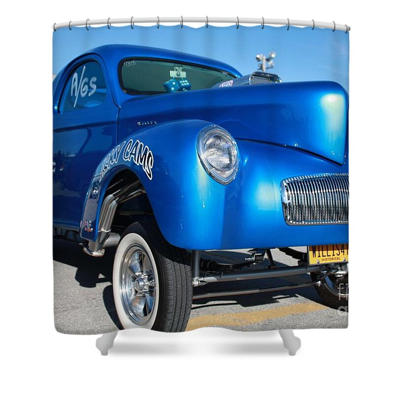 1941 Willy Muscle Car Shower Curtain featuring the photograph 1941 Willy Muscle Car by John Telfer