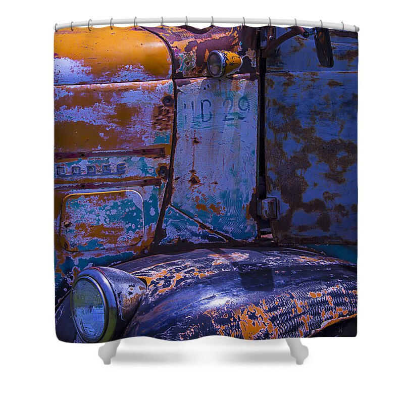 1946 Dodge Coe Shower Curtain featuring the photograph 1946 Dodge COE by Garry Gay