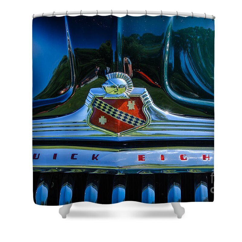 Hood Shower Curtain featuring the photograph 1947 Hood and Grill by Grace Grogan