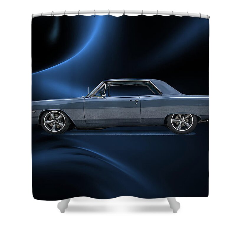 Alloy Shower Curtain featuring the photograph 1965 Chevelle SS XI by Dave Koontz