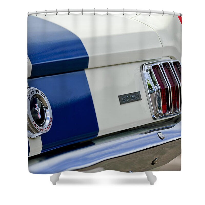 1966 Shelby Gt 350 Taillight Shower Curtain featuring the photograph 1966 Shelby GT 350 Taillight by Jill Reger