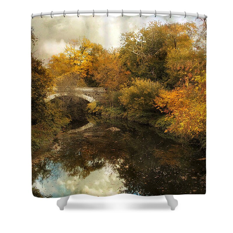 Nature Shower Curtain featuring the photograph A Distant Bridge #2 by Jessica Jenney