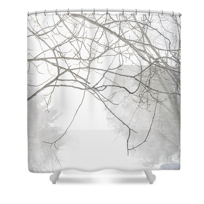 Shadows Shower Curtain featuring the photograph Blowing Snow #2 by Cheryl Baxter