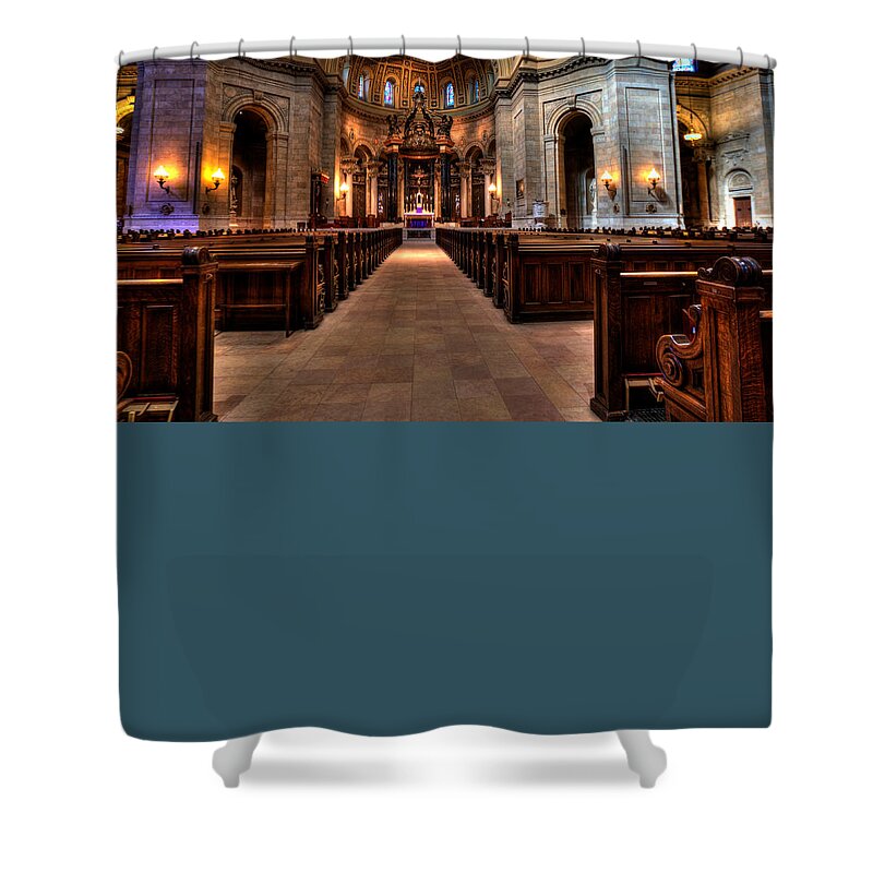 Mn Church Shower Curtain featuring the photograph Cathedral Of Saint Paul #3 by Amanda Stadther