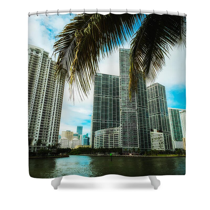 Architecture Shower Curtain featuring the photograph Downtown Miami by Raul Rodriguez