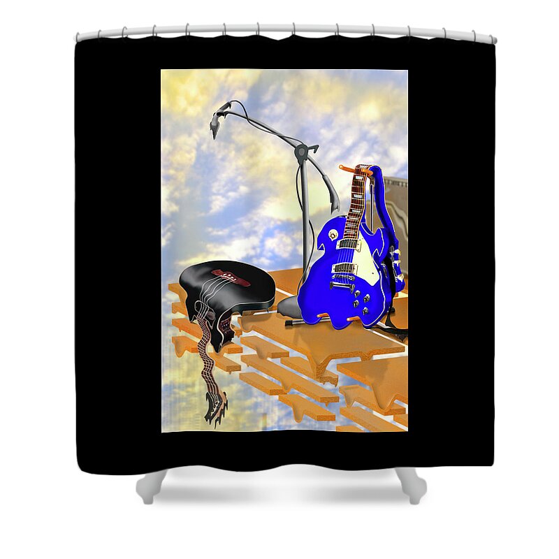 Rock And Roll Shower Curtain featuring the photograph Electrical Meltdown II by Mike McGlothlen