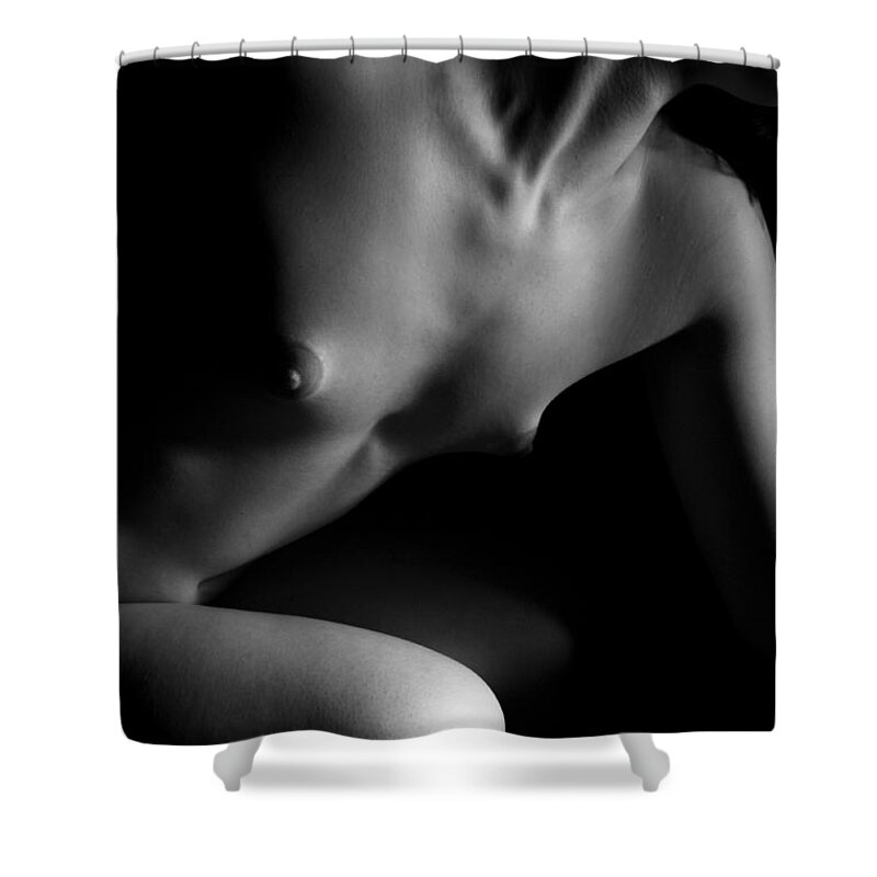 Breasts Shower Curtain featuring the photograph Figure Study #2 by Joe Kozlowski