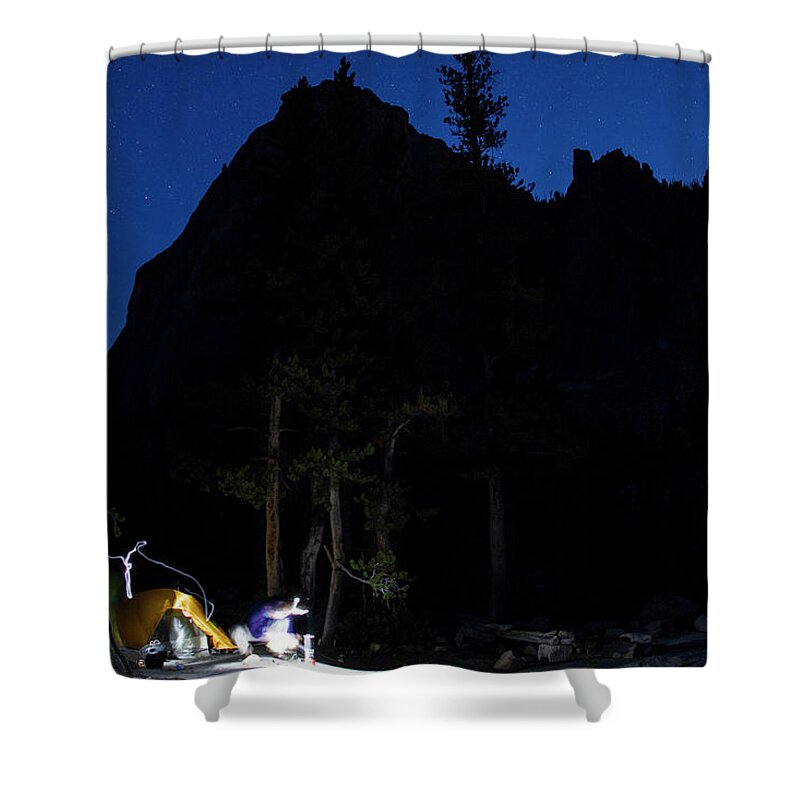 Tranquility Shower Curtain featuring the photograph Idaho Rock Climbing Lifestyle #2 by Jason Thompson