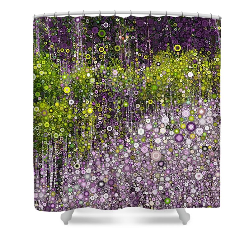 Digital Shower Curtain featuring the digital art Just Beyond Emerald City by Linda Bailey
