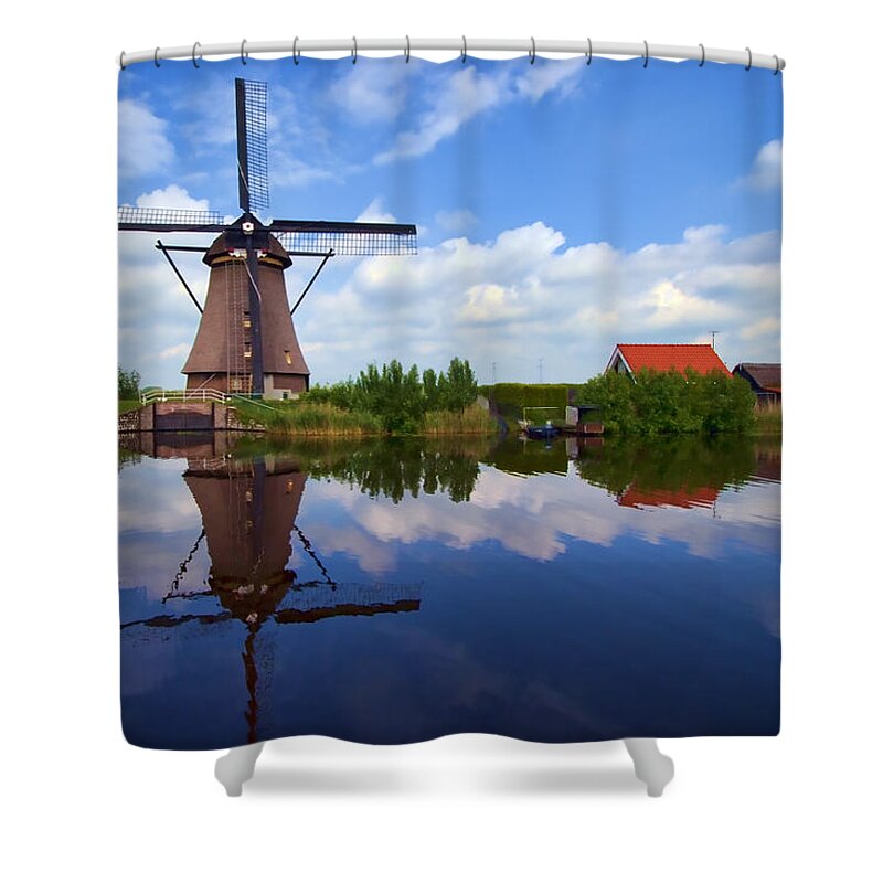 Kinderdijk Shower Curtain featuring the photograph Kinderdijk #2 by Hugh Smith