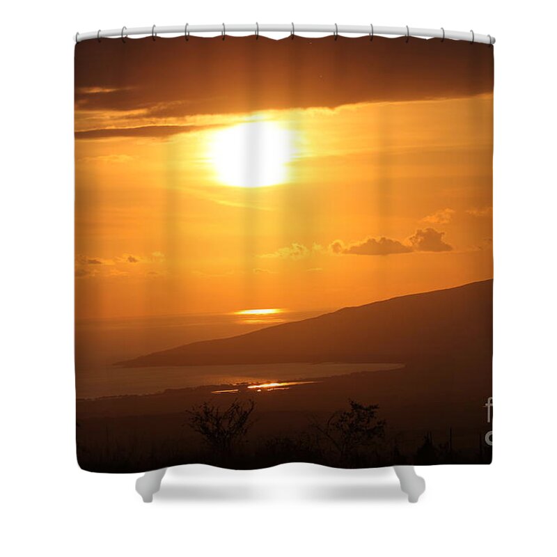 Maui Shower Curtain featuring the photograph Maui Kulamalu Sunset #2 by Pharaoh Martin