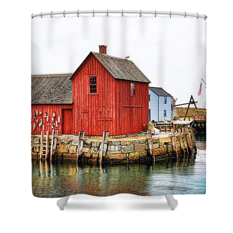 Massachusetts Shower Curtain featuring the photograph Motif Number 1 #4 by Jack Schultz