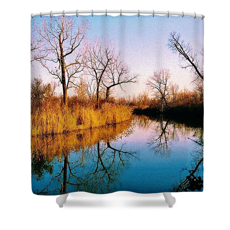 Water Shower Curtain featuring the photograph November by Daniel Thompson