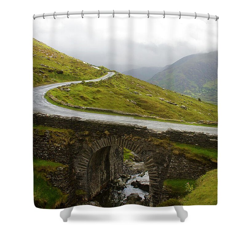 Arch Shower Curtain featuring the photograph Old Stone Bridges In Ireland #2 by David Epperson