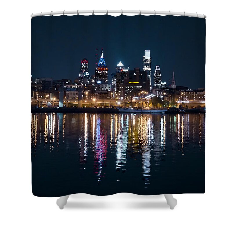 Philadelphia Shower Curtain featuring the photograph Philadelphia Reflections #2 by Bill Cannon
