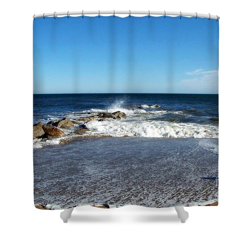 Massachusetts Beaches Shower Curtain featuring the photograph Massachusetts Plum Island themed products by Eunice Miller