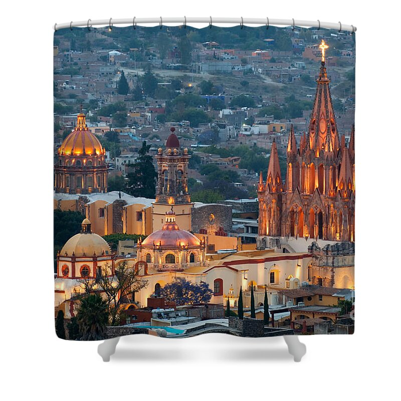 San Miguel De Allende Shower Curtain featuring the photograph San Miguel De Allende, Mexico by John Shaw
