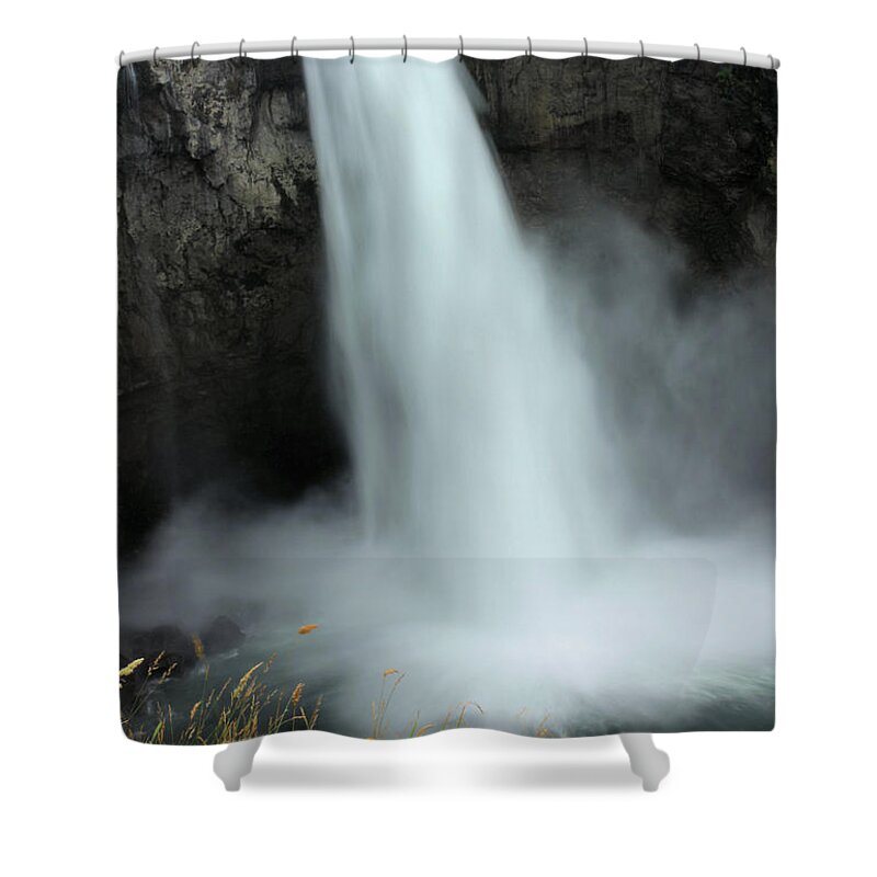 Snoqualmie Falls Shower Curtain featuring the photograph Snoqualmie Falls #2 by Kristin Elmquist